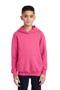 Core Fleece Pullover Hooded Sweatshirt (Youth & Adult) / Neon Pink / Pembroke Meadows Elementary