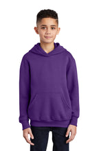 Core Fleece Pullover Hooded Sweatshirt (Youth & Adult) / Purple / Larkspur Middle School Boys Track