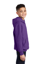 Core Fleece Pullover Hooded Sweatshirt (Youth & Adult) / Purple / Larkspur Middle School Boys Track