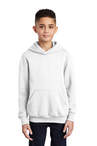 Core Fleece Pullover Hooded Sweatshirt (Youth & Adult) / White / Cape Henry Collegiate