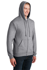 Full-Zip Hooded Sweatshirt / Athletic Heather / Kellam High School Lacrosse