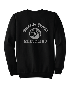 Fleece Crew Neck Sweatshirt / Black / Beach Boyz Wrestling