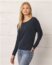 Flowy Long Sleeve Off Shoulder Tee / Heather Gray / FC Girls Tennis - Fidgety