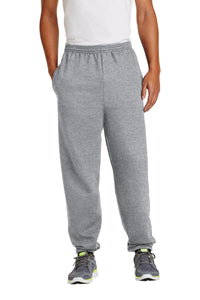Essential Fleece Sweatpant with Pockets & Cinch Bottom (Youth & Adult) / Athletic Heather / Lynnhaven Middle Wrestling