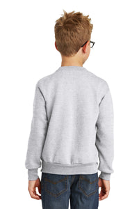 Core Fleece Crewneck Sweatshirt (Youth & Adult) / Ash / Larkspur Middle School Baseball