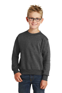 Core Fleece Crewneck Sweatshirt (Youth & Adult) / Dark Heather Grey / Kings Grant Elementary