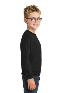 Core Fleece Crewneck Sweatshirt (Youth & Adult) / Black / Lynnhaven Elementary