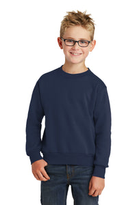 Core Fleece Crewneck Sweatshirt (Youth & Adult) / Navy / Pembroke Meadows Elementary