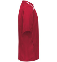 Short Sleeve Henley Pullover / Red / Bayside High School Boys Lacrosse