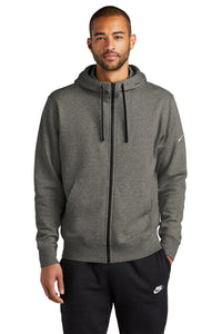 Fleece Sleeve Swoosh Full-Zip Hoodie / Charcoal Heather / Cape Henry Collegiate Cheer