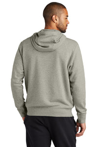 Nike Club Fleece Sleeve Swoosh Full-Zip Hoodie / Dark Heather Grey / Cape Henry Swimming