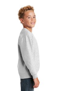 Youth NuBlend Crewneck Sweatshirt (Youth) / Ash / Pembroke Meadows Elementary