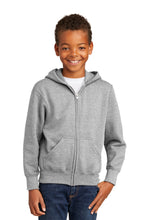 Fleece Full-Zip Hooded Sweatshirt (Youth & Adult) / Ash / Three Oaks Elementary