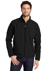 Textured Soft Shell Jacket / Black / Catholic High School Swimming Team