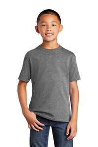 Core Cotton Tee (Youth & Adult) / Graphite Heather / Larkspur Middle School Softball