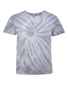 Cyclone Vat-Dyed Pinwheel Short Sleeve T-Shirt (Youth & Adult) / Silver / Lynnhaven Elementary