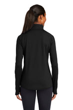 Ladies Sport-Wick Stretch 1/2-Zip Pullover / Black / Hickory High School Soccer
