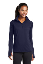 Ladies Sport-Wick Stretch 1/2-Zip Pullover / Navy / ODU Parks, Recreation and Tourism