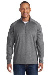 Sport-Wick Stretch 1/2-Zip Pullover / Charcoal Grey Heather / FC Soccer
