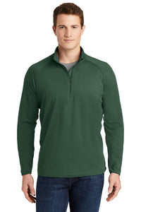 Stretch 1/2-Zip Pullover / Forest Green / Cox High School Softball