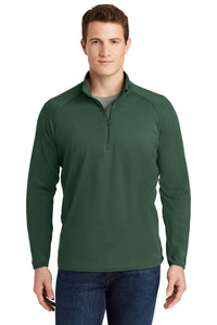 Stretch 1/2-Zip Pullover / Forest Green / Cox High School Soccer