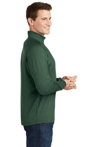 Stretch 1/2-Zip Pullover / Forest Green / Cox High School Softball