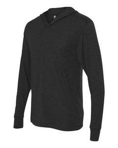 Hooded Triblend Long Sleeve Pullover / Vintage Black / Bayside High School Soccer