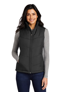 Ladies Puffy Vest / Black / Fairfield Elementary Staff