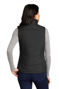 Ladies Puffy Vest / Black / Fairfield Elementary Staff