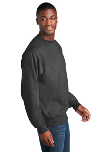 Core Fleece Crewneck Sweatshirt (Youth & Adult) / Dark Heather Grey / Lynnhaven Elementary