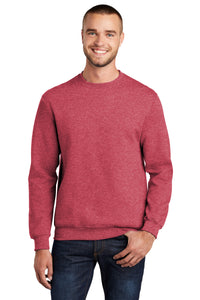 Fleece Crewneck Sweatshirt / Heather Red / Cape Henry Swimming