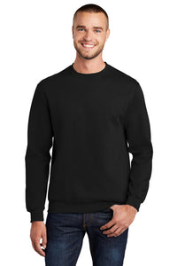 Fleece Crewneck Sweatshirt / Black / Larkspur Middle Track