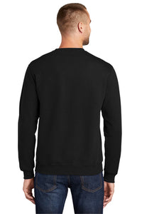 Fleece Crewneck Sweatshirt / Black / Larkspur Middle Track