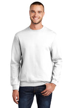 Fleece Crewneck Sweatshirt / White / Lynnhaven Middle School Academic Challenge