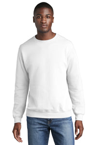 Core Fleece Crewneck Sweatshirt / White / Independence Middle School Softball