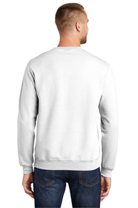 Fleece Crewneck Sweatshirt / White / Lynnhaven Middle School Academic Challenge