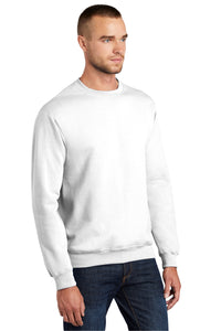 Fleece Crewneck Sweatshirt / White / Lynnhaven Middle School Academic Challenge