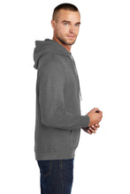 (Test) Fleece Pullover Hooded Sweatshirt / Charcoal Grey / Fidgety