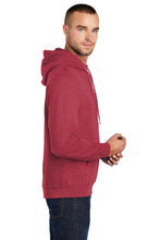 Fleece Pullover Hooded Sweatshirt / Heather Red / Cape Henry Strength & Conditioning