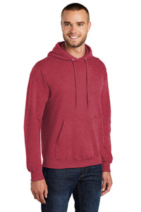 Fleece Pullover Hooded Sweatshirt / Heather Red / Cape Henry Strength & Conditioning