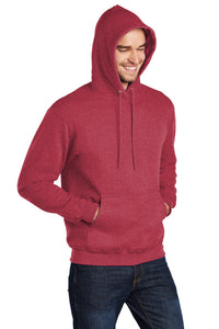 Core Fleece Pullover Hooded Sweatshirt / Heather Red / Princess Anne Baseball