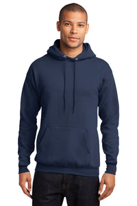 Fleece Hooded Sweatshirt (Youth & Adult) / Navy / Wahoos - Fidgety