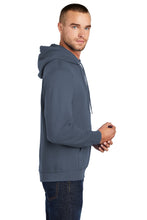 Core Fleece Pullover Hooded Sweatshirt / Steel Blue / Coastal Virginia Rowing