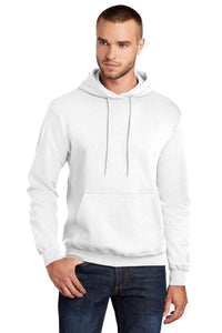 Core Fleece Pullover Hooded Sweatshirt / White / Salem Middle School Football