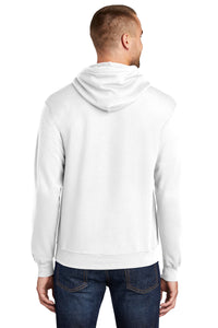 Core Fleece Pullover Hooded Sweatshirt / White / Cape Henry Collegiate Basketball