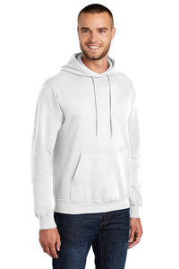 Fleece Hooded Sweatshirt / White / Independence Middle Softball