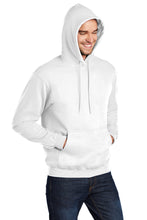 Fleece Pullover Hooded Sweatshirt / White / Cape Henry Swimming