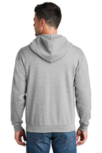 Fleece Full-Zip Hooded Sweatshirt (Youth & Adult) / Ash / Three Oaks Elementary School