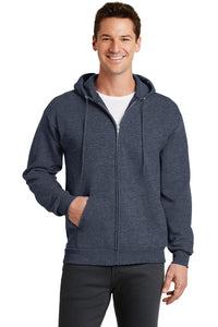 Fleece Full-Zip Hooded Sweatshirt / Navy / Grassfield Crew - Fidgety