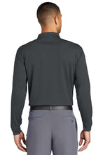 Long Sleeve Stretch Tech Polo / Dark Grey Heather  / Cape Henry Collegiate Lacrosse